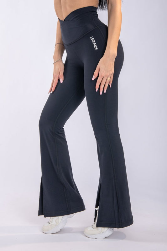 dama Flare-Shape Black Leggings